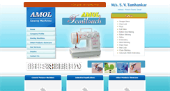 Desktop Screenshot of amolsewingmachines.com