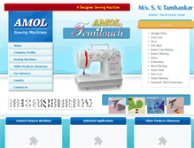 Tablet Screenshot of amolsewingmachines.com